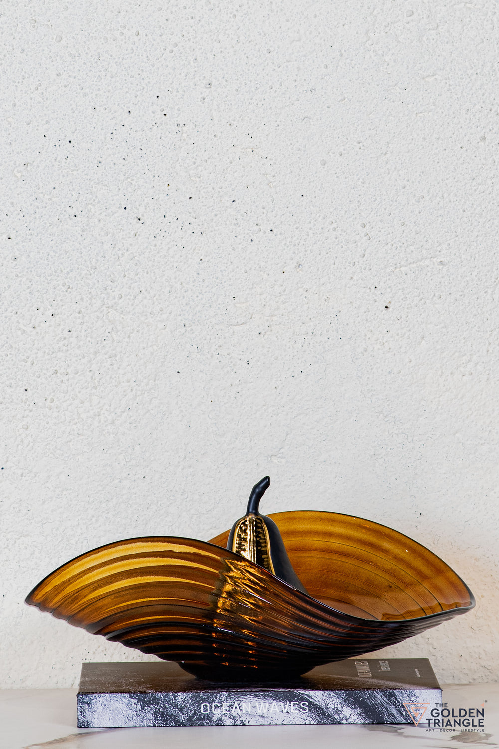 Opaline Glass Fruit Bowl  - Amber