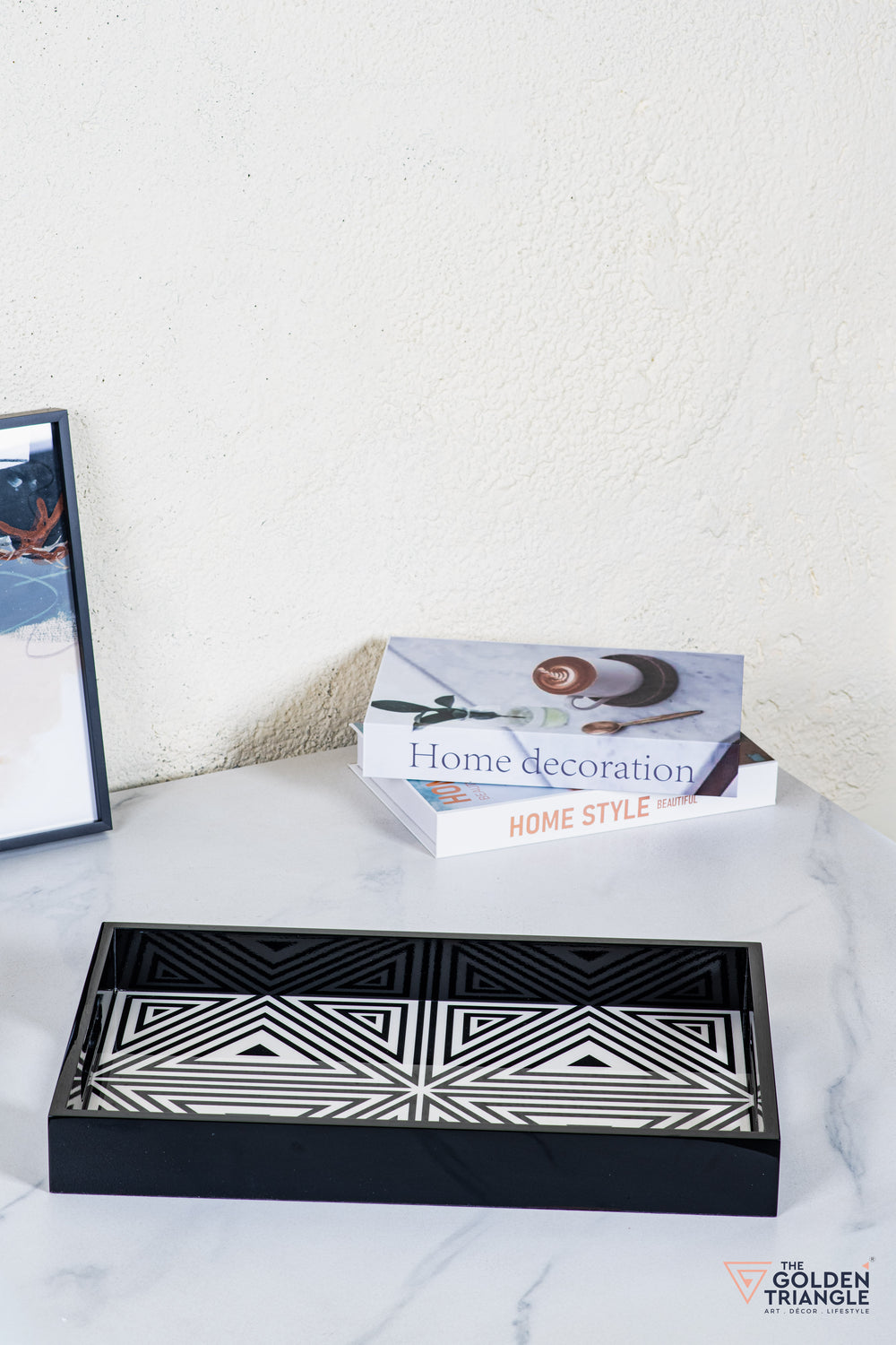 Mizu Geometric Rectangular Tray
