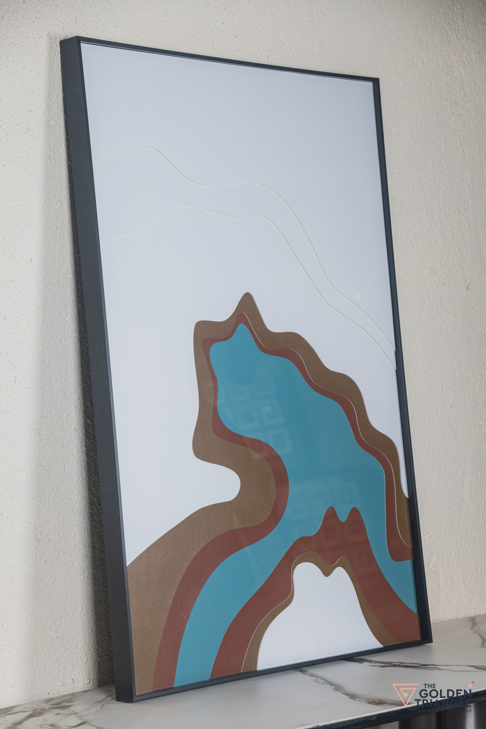 Wave Abstract 3D Wall Art Frame - B