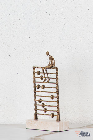 Petra Abstract TableTop Decor - Antique Gold