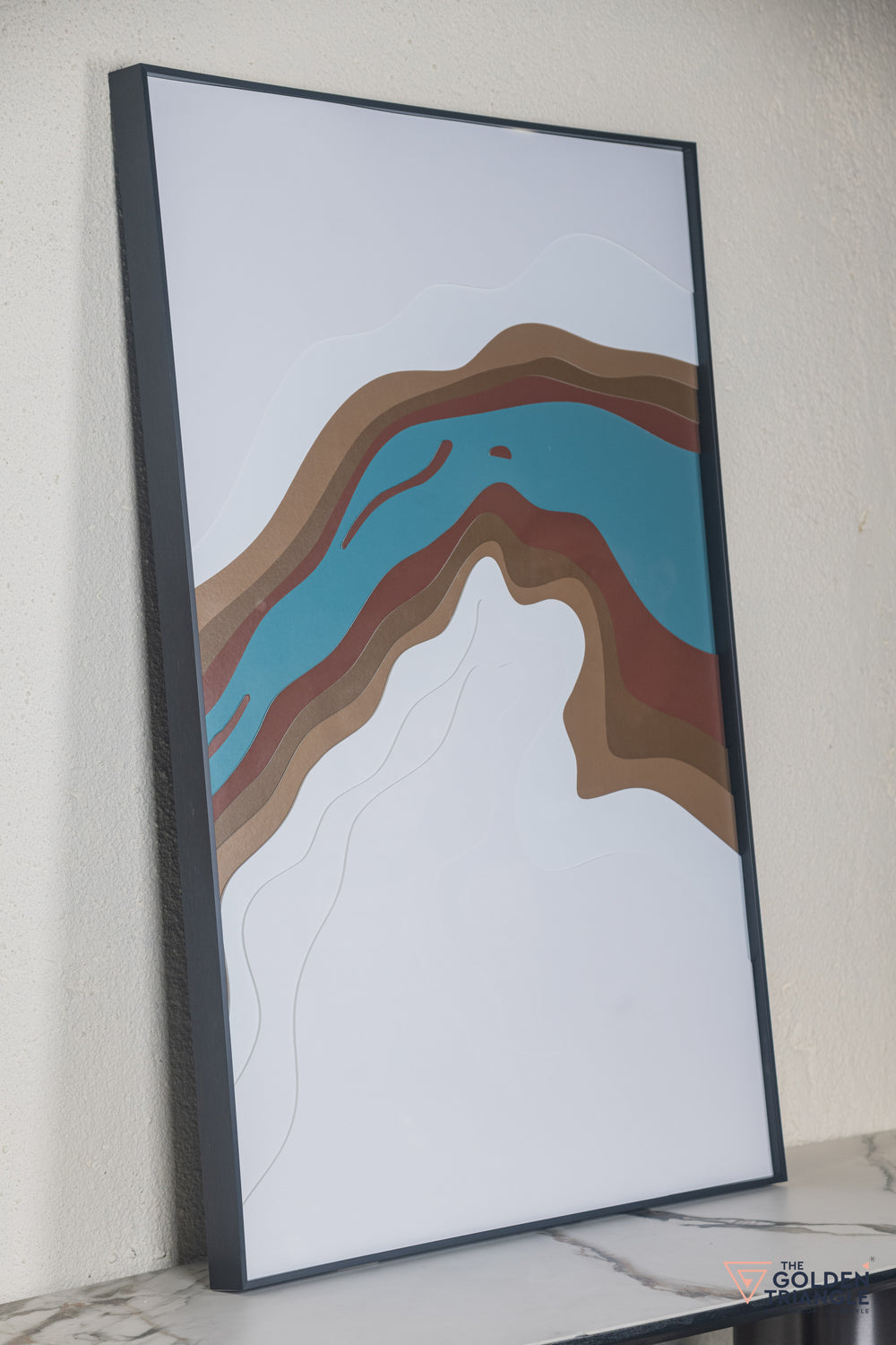 Wave Abstract 3D Wall Art Frame - A