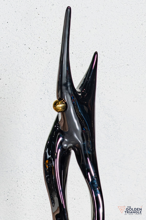 Luxo Abstract Sculpture - Gunmetal