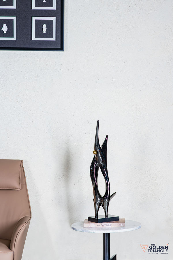 Luxo Abstract Sculpture - Gunmetal