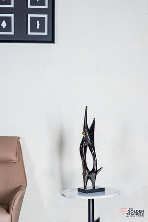 Luxo Abstract Sculpture - Gunmetal