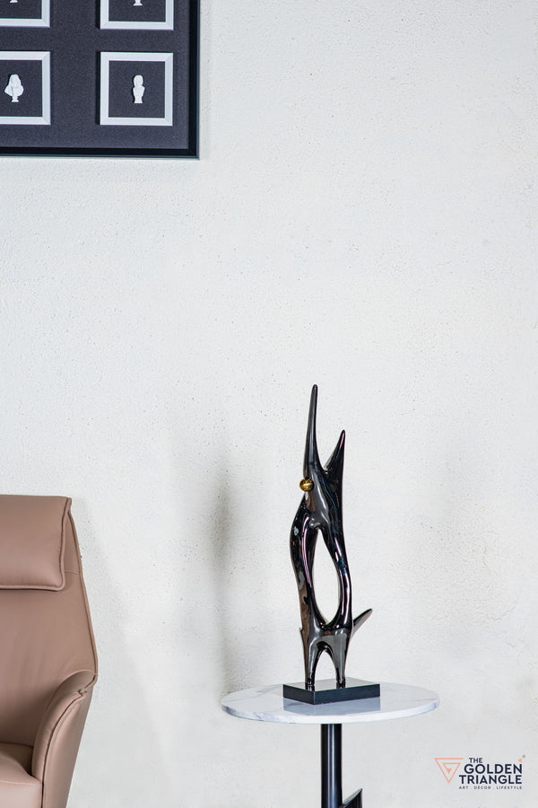 Luxo Abstract Sculpture - Gunmetal