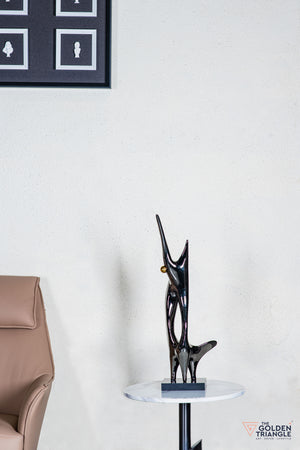 Luxo Abstract Sculpture - Gunmetal