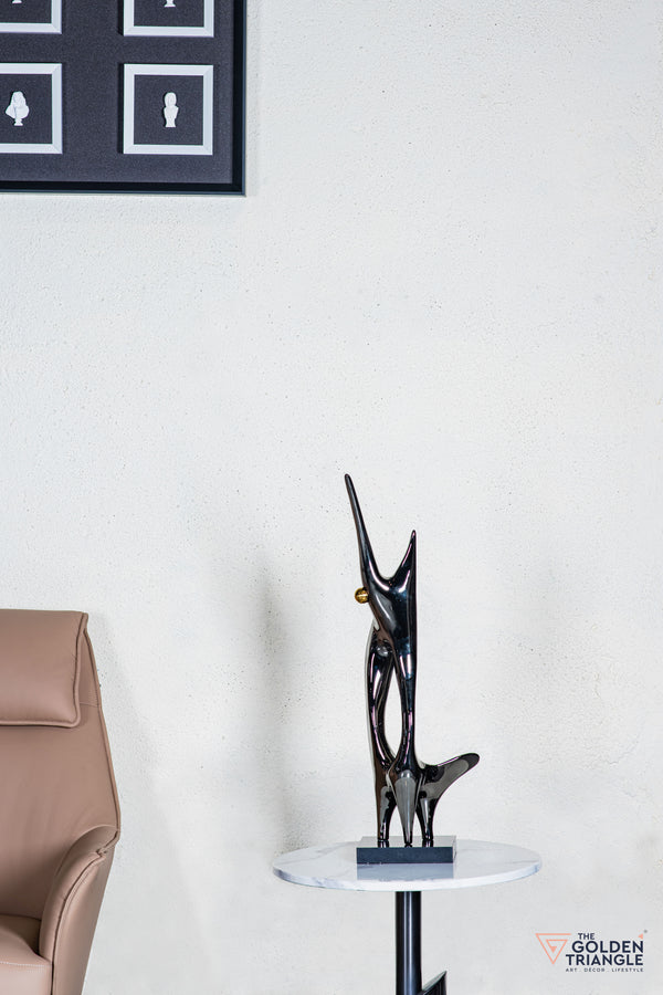 Luxo Abstract Sculpture - Gunmetal