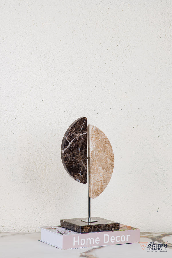 Tiva Travertine Decor Sculpture
