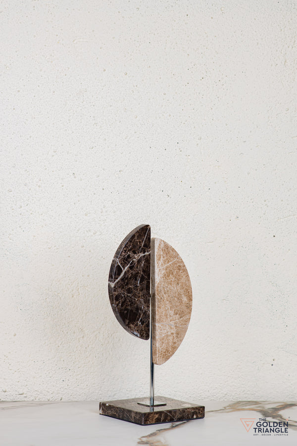 Tiva Travertine Decor Sculpture