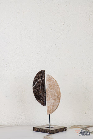 Tiva Travertine Decor Sculpture