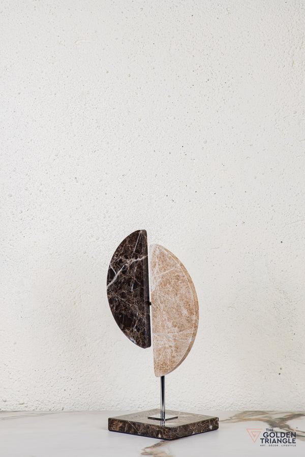 Tiva Travertine Decor Sculpture