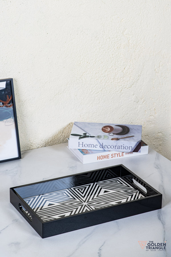Mizu Geometric Rectangular Tray