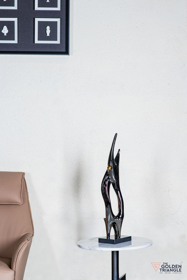 Luxo Abstract Sculpture - Gunmetal