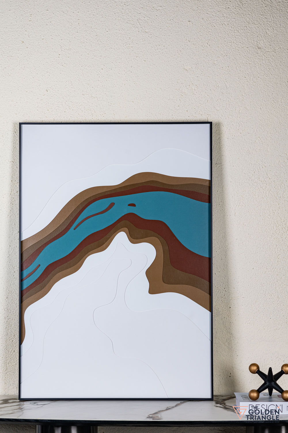 Wave Abstract 3D Wall Art Frame - A