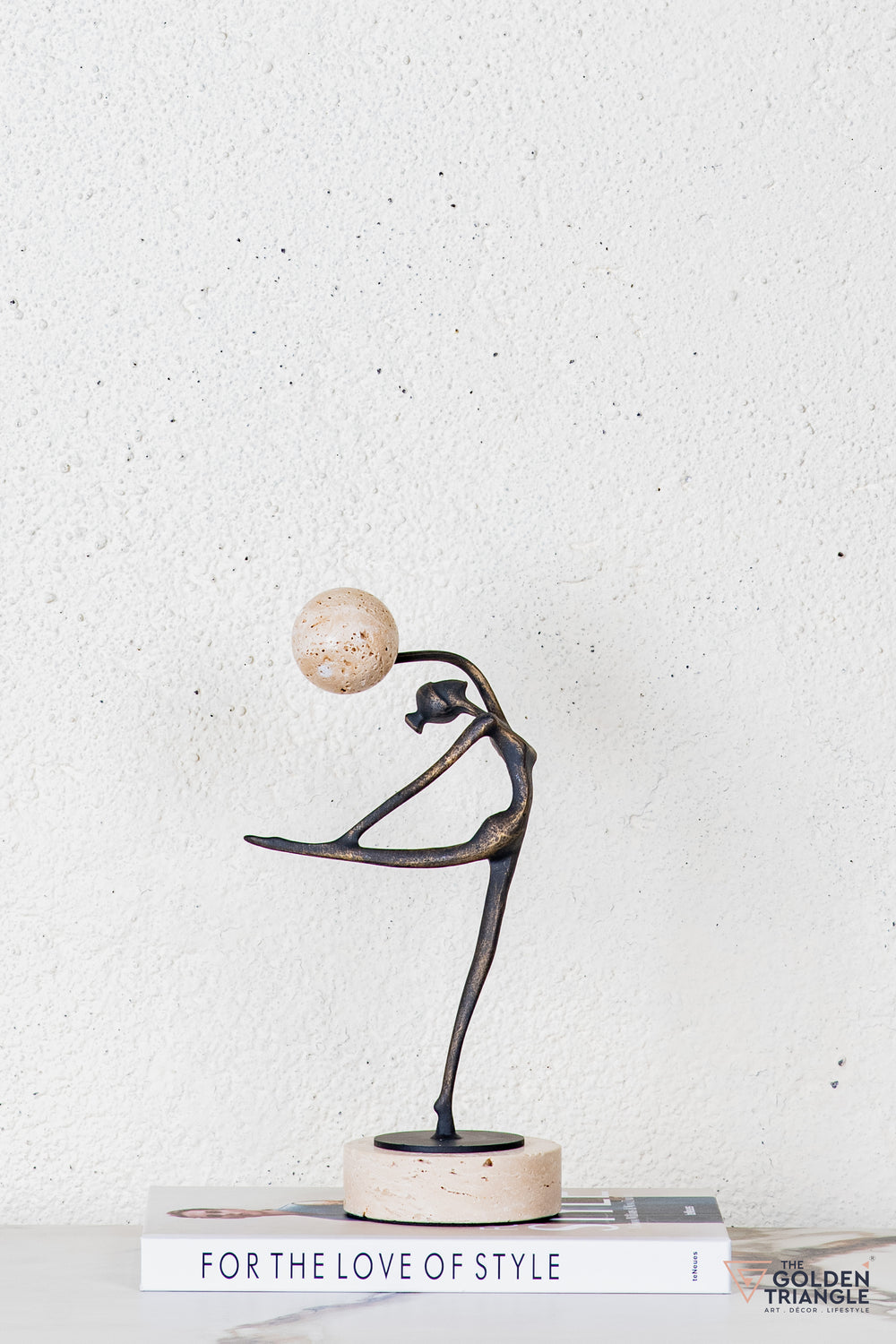 Zovra Gymnast Sculpture - Antique Black