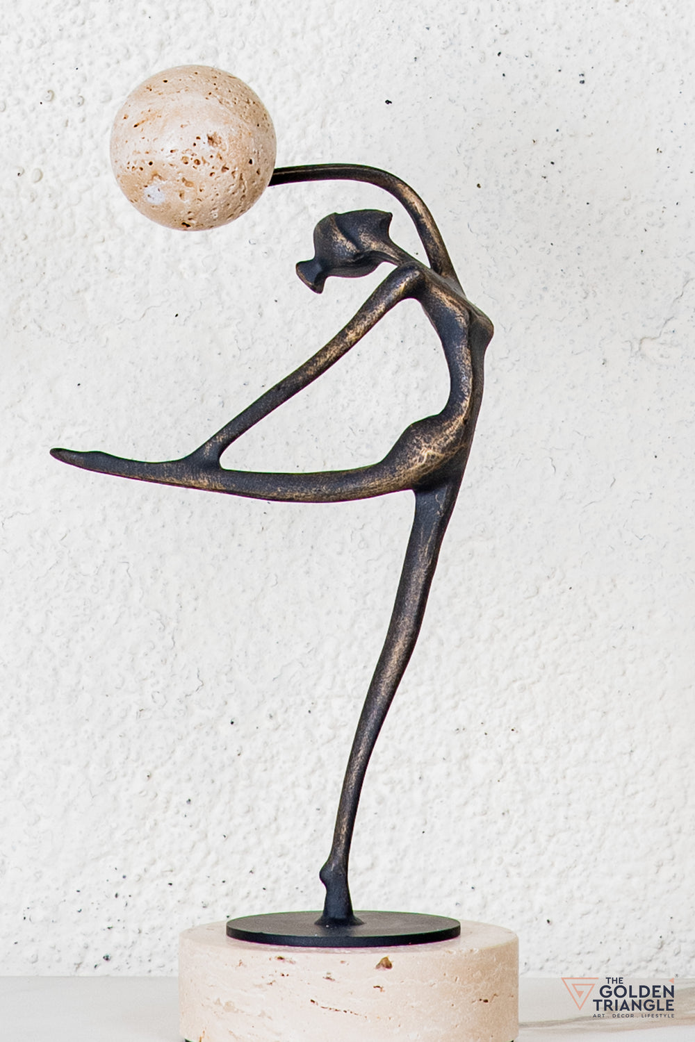 Zovra Gymnast Sculpture - Antique Black