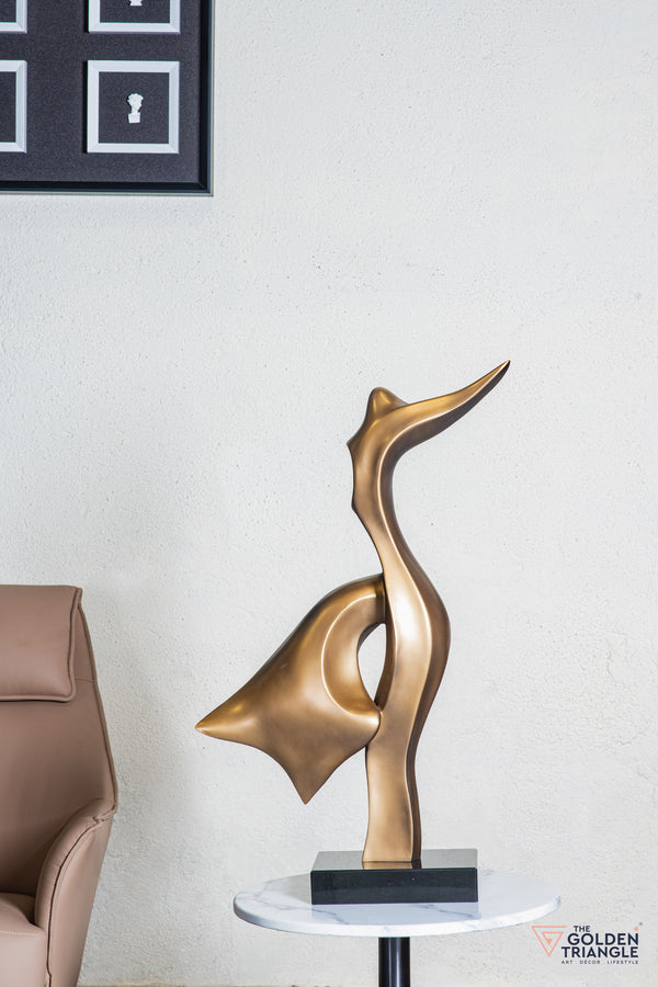 Jive Abstract Sculpture - Gold