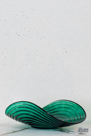 Opaline Glass Fruit Bowl  - Green