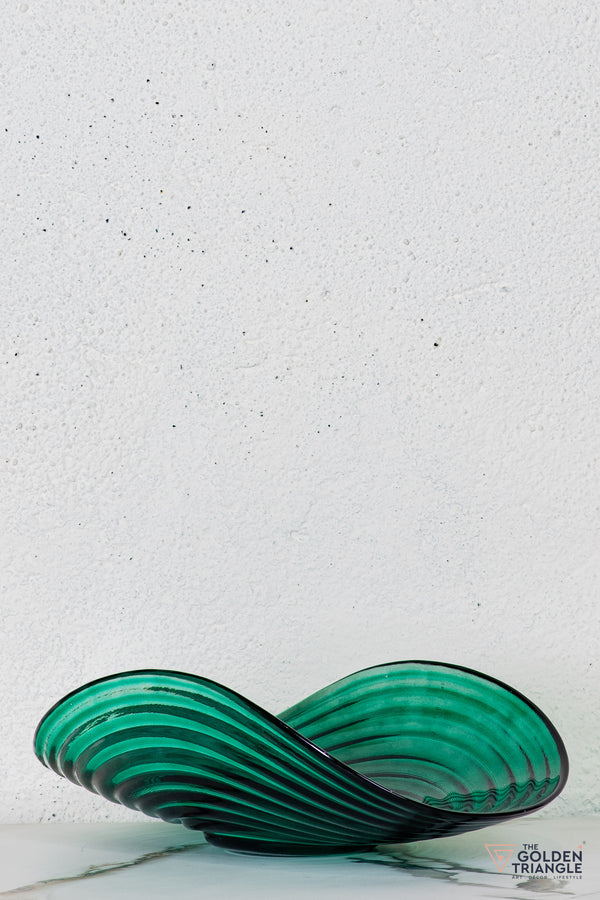 Opaline Glass Fruit Bowl  - Green