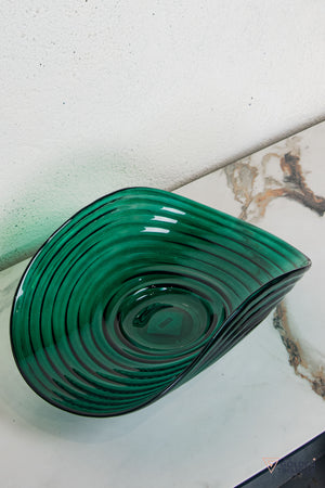 Opaline Glass Fruit Bowl  - Green