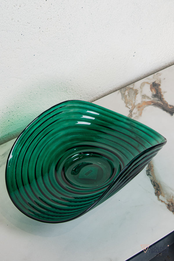 Opaline Glass Fruit Bowl  - Green