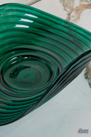 Opaline Glass Fruit Bowl  - Green