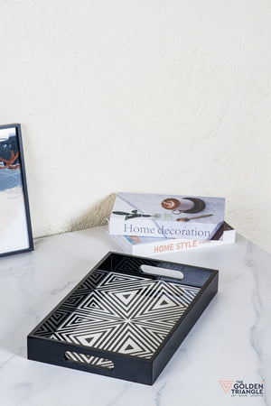 Mizu Geometric Rectangular Tray
