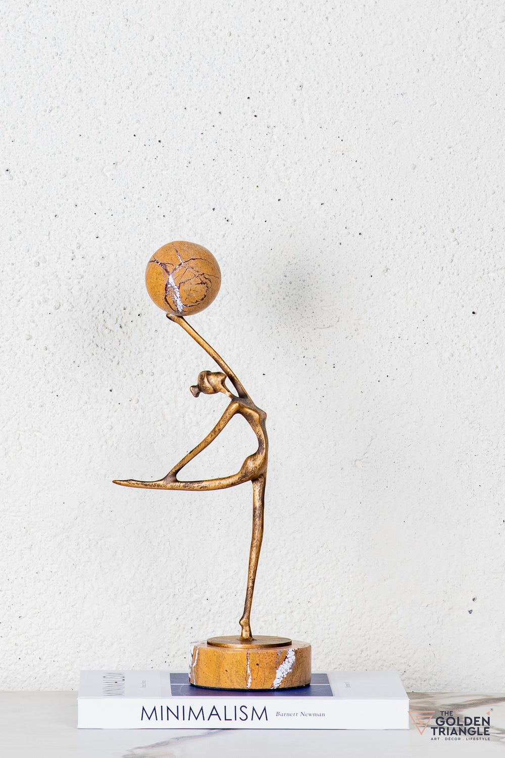 Zovra Gymnast Sculpture - Antique Gold