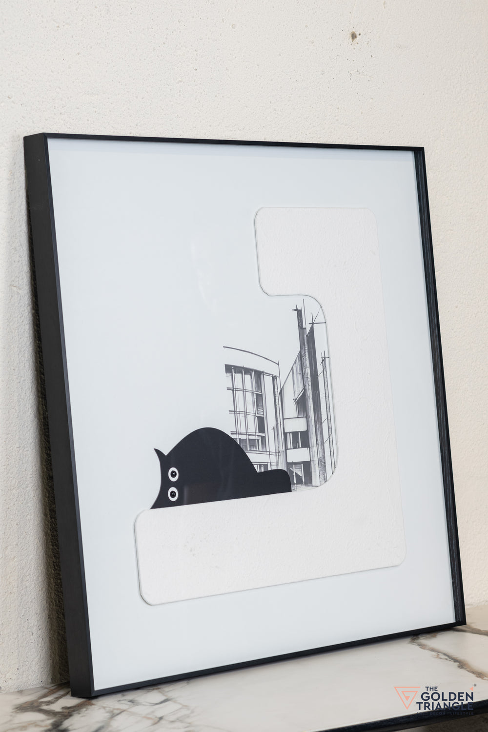 Cat Abstract 3D Wall Art Frame - A