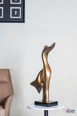 Jive Abstract Sculpture - Gold