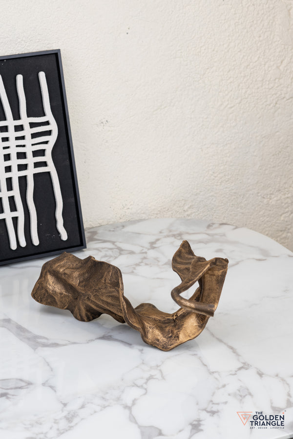Amora Metal Abstract Decor - Bronze