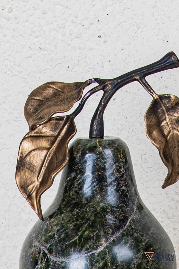 Eden Marble Pear TableTop Decor - Black
