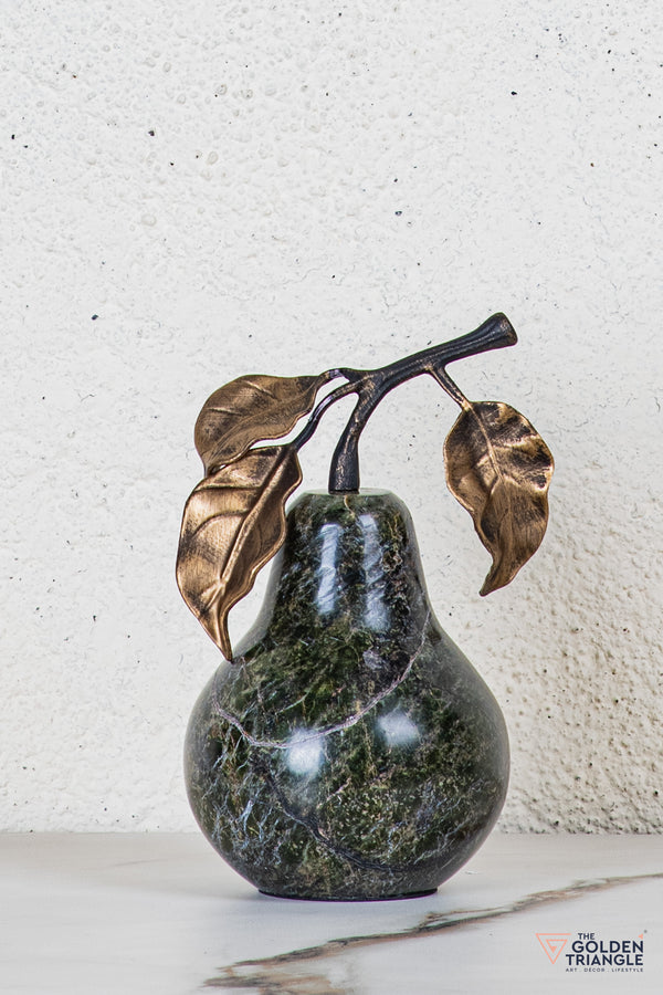 Eden Marble Pear TableTop Decor - Black