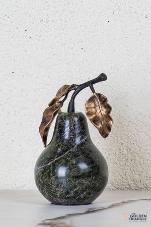 Eden Marble Pear TableTop Decor - Black