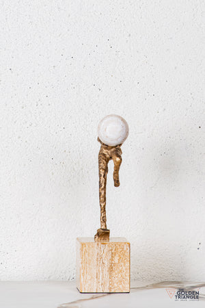 Lirra Gymnast Sculpture - Antique Gold