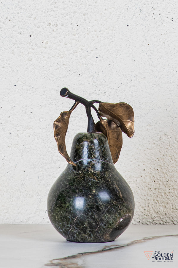 Eden Marble Pear TableTop Decor - Black