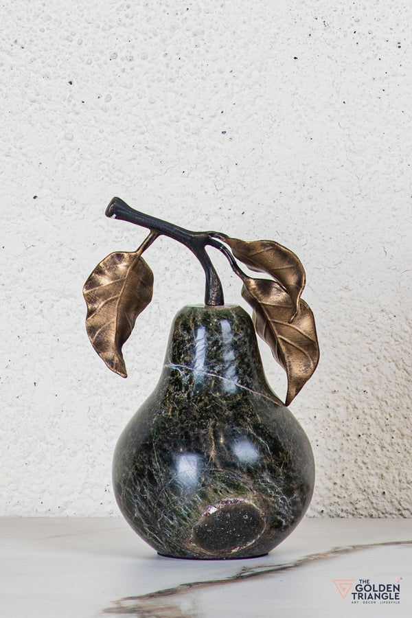 Eden Marble Pear TableTop Decor - Black
