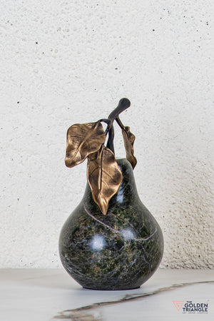 Eden Marble Pear TableTop Decor - Black