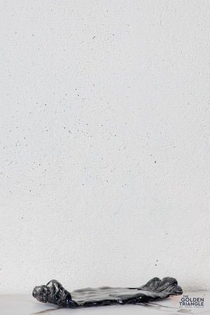 Luna Glass Platter - Black