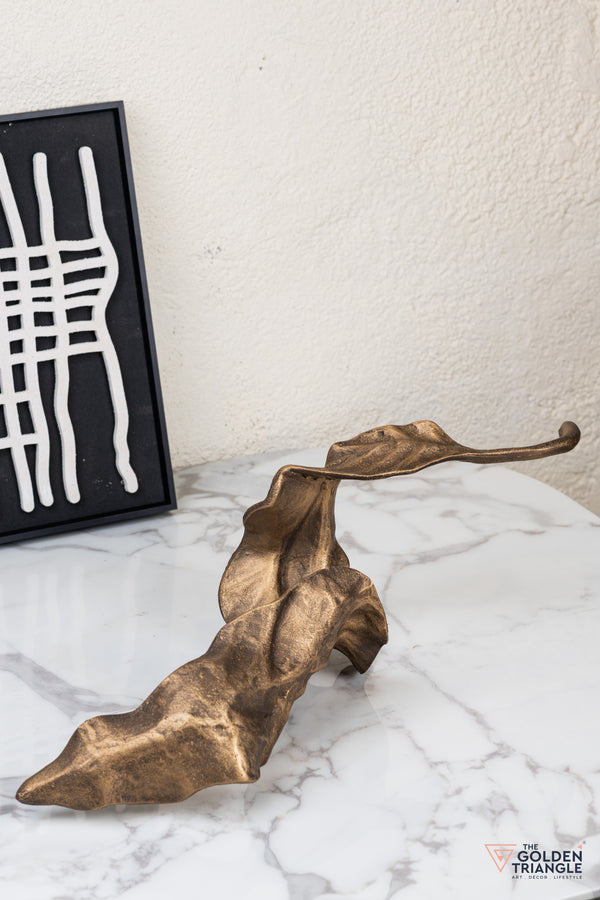 Amora Metal Abstract Decor - Bronze
