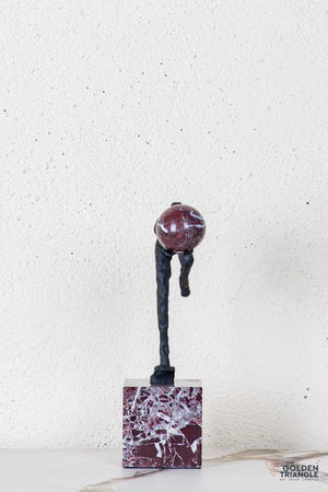 Lirra Gymnast Sculpture - Antique Black