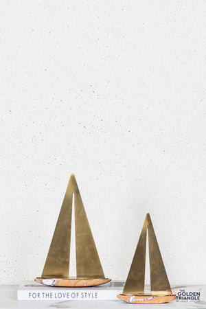 Fluer Marble Boat Tabletop Decor