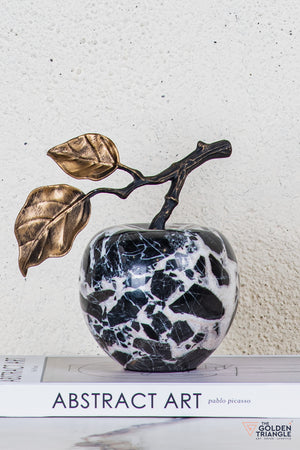 Pomona Marble Apple TableTop Decor - Black
