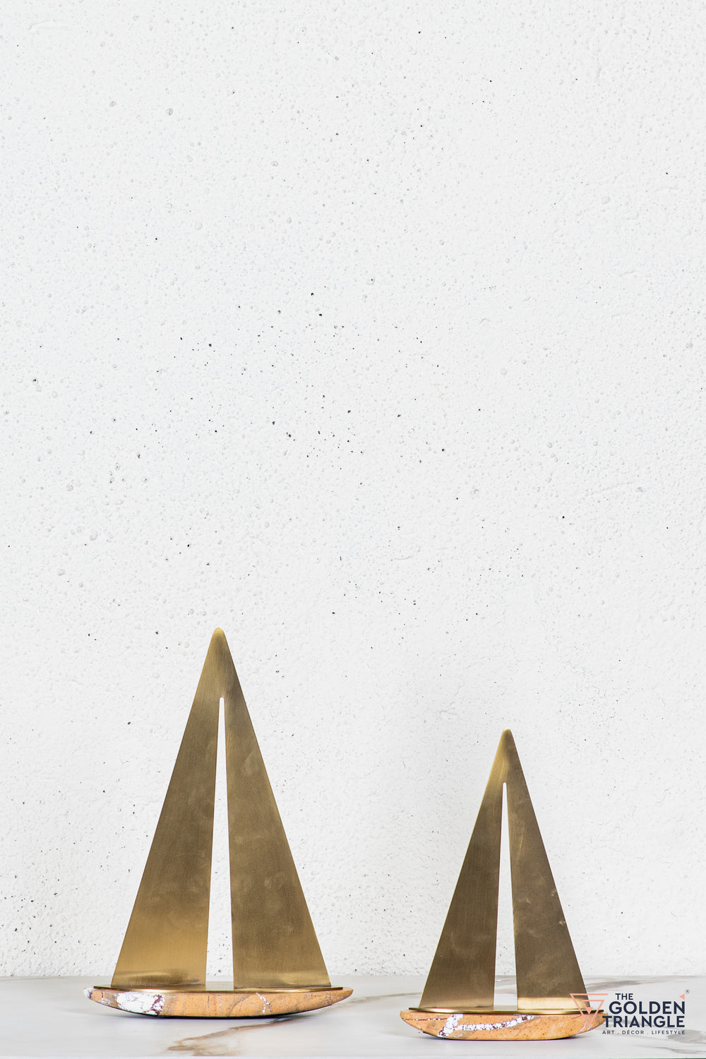 Fluer Marble Boat Tabletop Decor