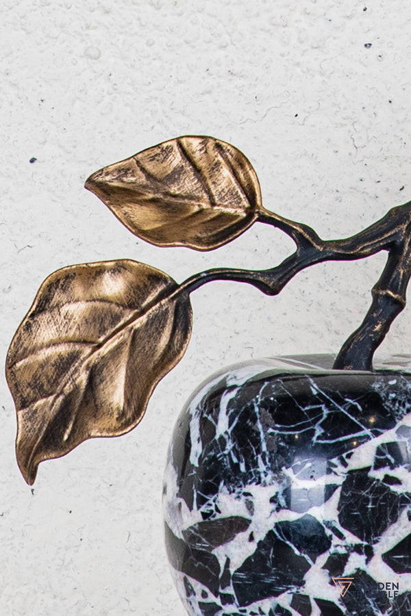 Pomona Marble Apple TableTop Decor - Black