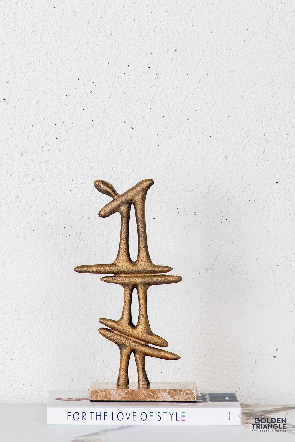 Auren Abstract Sculpture - Antique Gold