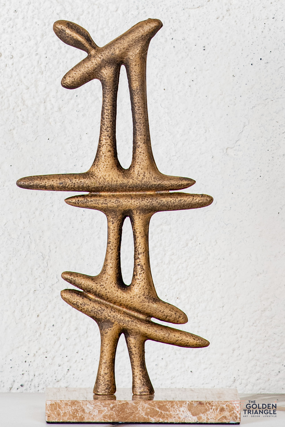Auren Abstract Sculpture - Antique Gold