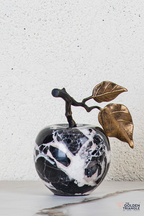Pomona Marble Apple TableTop Decor - Black