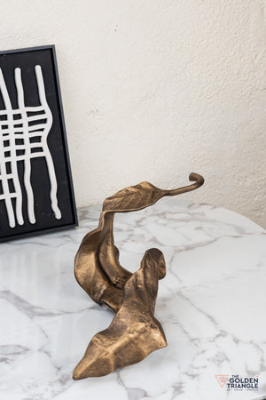 Amora Metal Abstract Decor - Bronze