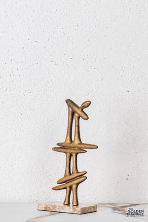Auren Abstract Sculpture - Antique Gold